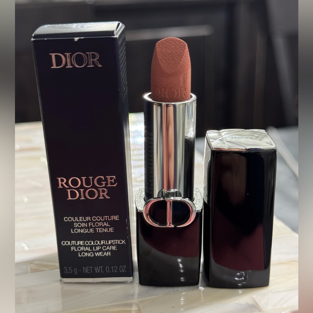Rouge Dior Couture Colour Velvet Long Wear Lipstick in Shade 218 Rose Rose